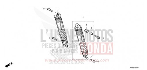 KISSEN, HINTEN WW125AM de 2021